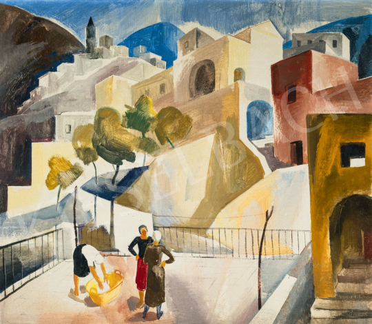  Patkó, Károly - Sunny Italian Town (Positano), c. 1930 | 80th Spring Auction auction / 51 Lot