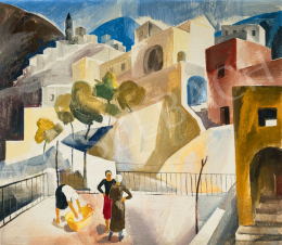  Patkó, Károly - Sunny Italian Town (Positano), c. 1930 
