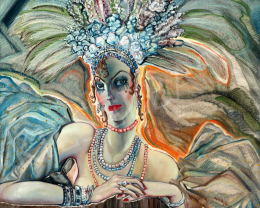  Batthyány Gyula - Hölgy fejdísszel (A zöld szempár), 1930-as évek eleje 