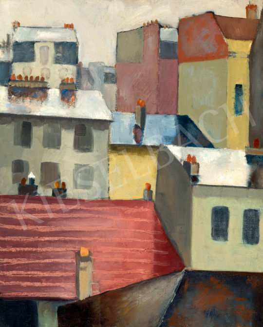  Klein, Ferenc - Rainy Parisian Rooftops, c. 1930 | 80th Spring Auction auction / 60 Lot