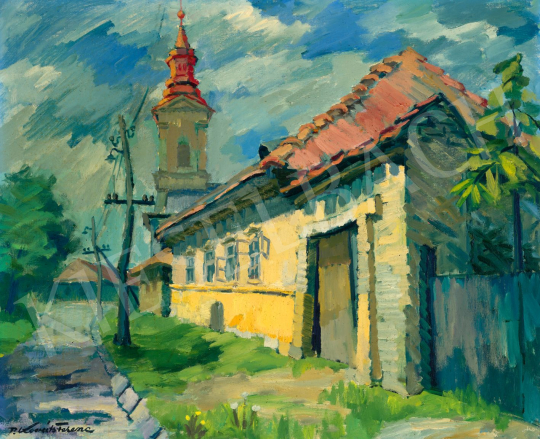 P. Kováts, Ferenc - Street Detail in Nagybánya | 80th Spring Auction auction / 89 Lot