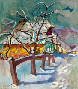 Nagy Oszkár - Havas nagybányai utca, 1924 