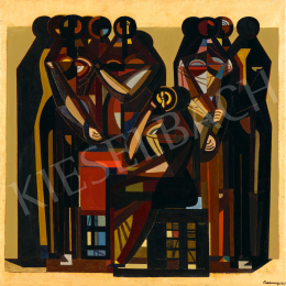  Barcsay Jenő - Szentendrei mozaik, 1969 