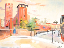 Jeges, Ernő - Summer Day in Verona, 1938 