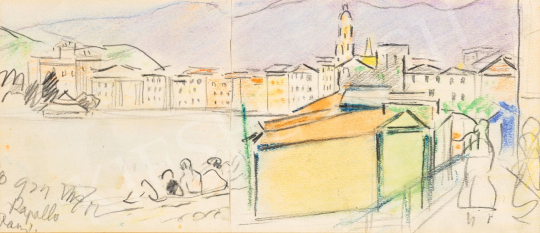  Vaszary, János - On the Beach at Rapallo, 1924 | 80th Spring Auction auction / 155 Lot