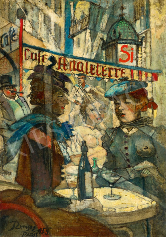  Remsey, Jenő György - Paris Café, 1955 | 80th Spring Auction auction / 165 Lot