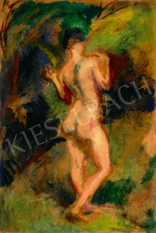  Márffy, Ödön - Nude Outdoors (Standing Female Nude), c. 1910 | 80th Spring Auction auction / 178 Lot