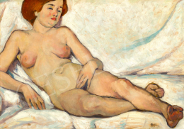  Kádár Béla - Vöröshajú akt műteremben, 1912 