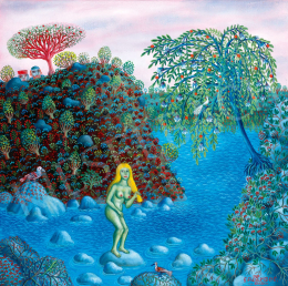  Galambos Tamás - Fürdőző akt (Zsuzsanna), 1988 