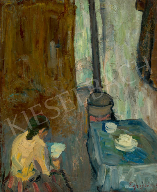 Egry József - Tűzhely mellett (Édesanyám), 1904 | 80. tavaszi aukció aukció / 238 tétel