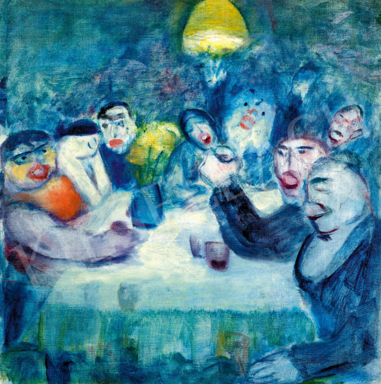  Endresz, Alice - People Sitting at a table, 1930s | 80th Spring Auction auction / 273 Lot