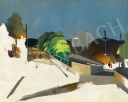 Vaszkó Ödön - Csillagos este (Éjszakai fények a villanegyedben), 1930-as évek eleje 