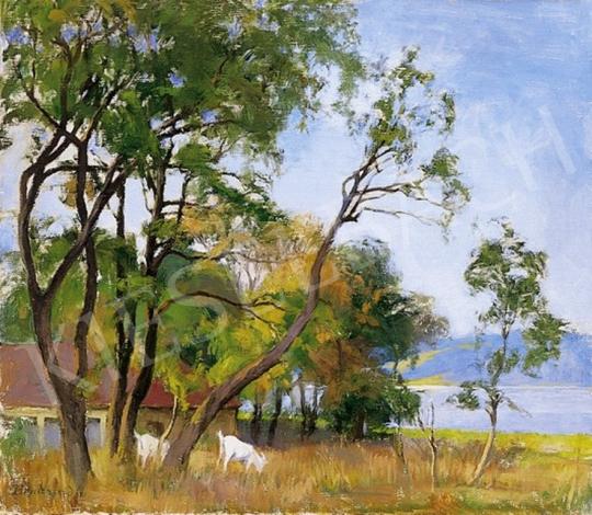  Benkhard, Ágost - Landscape by the Riverside | 4th Auction auction / 201 Lot