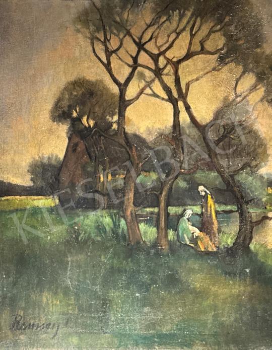 For sale  Remsey, Jenő György - By the water 's painting