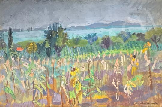 For sale Mattioni, Eszter (Hollósné, Hollós Mattioni E - Ábrahámhegy on Lake Balaton 's painting