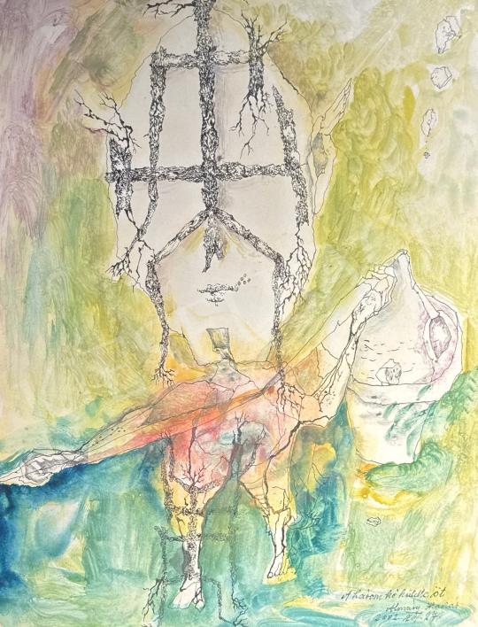 For sale  Almásy, Aladár - The Three Women Sent Him, 2002  's painting