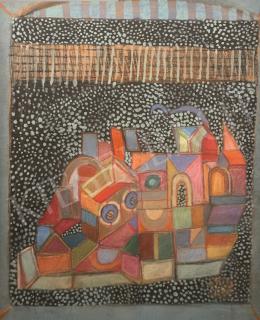 Orosz, János - A small town surrounded by a fence  