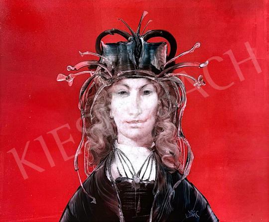 For sale  Szász, Endre - Woman in red 's painting