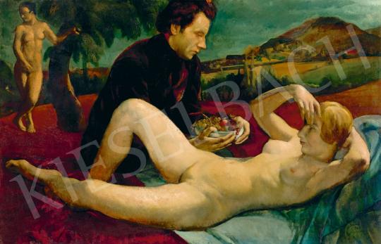 Eladó  Paizs-Goebel Jenő - Festő és modell (Vénusz), 1923 festménye