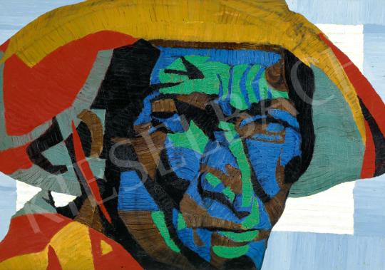 For sale Hornyánszky, Gyula - Portrait in a Hat, 1968 's painting