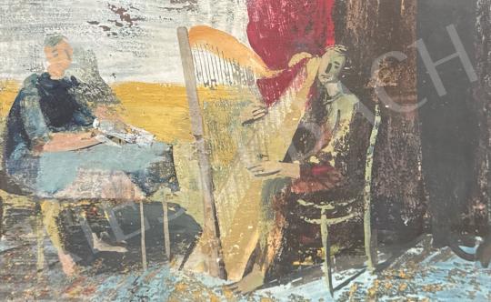 Eladó  Káplár Ferenc - Hárfás, 1961  festménye