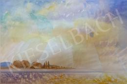  Pleidell János - Napsütötte Balaton part, 1984 
