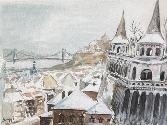 For sale Unknown painter - Fishermen's Bastion 's painting