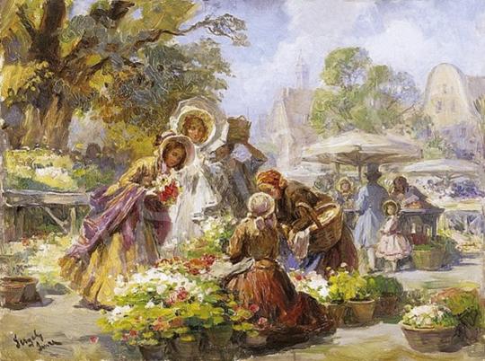 Gergely, Imre - Flower Market | 4th Auction auction / 222 Lot