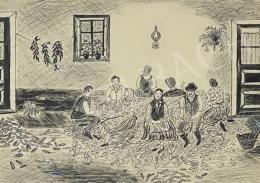 Orisekné Farsang Erzsébet - Kukoricafosztás,1975 