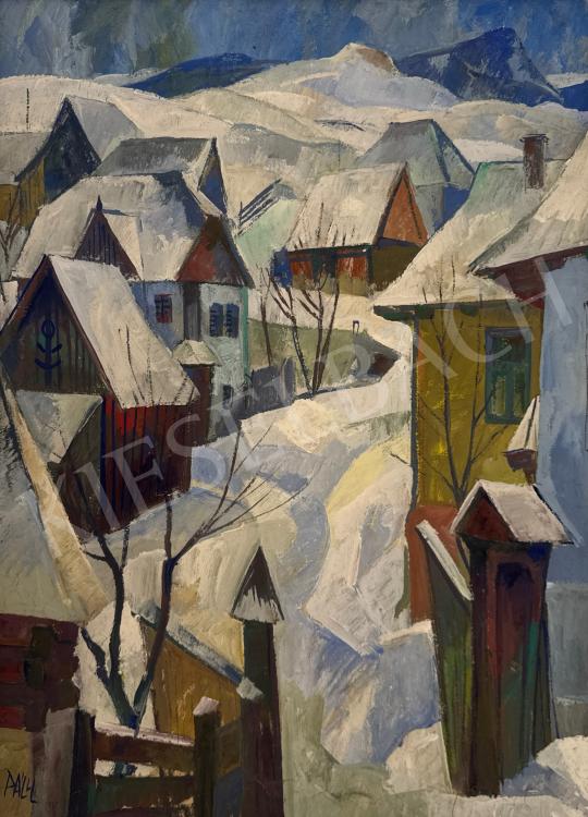 For sale  Páll, Lajos - Winter blue sky in Korund, 1985 's painting