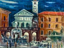  Duray Tibor - Nyári este Rómában (Trastevere) 