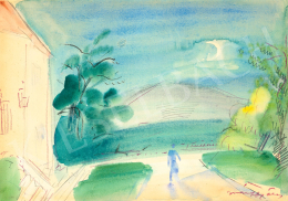  Márffy Ödön - Kertben (Vízparton), 1930-as évek 