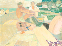 Jakuba János - Strandolók a Balaton-parton 