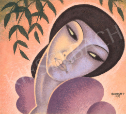 Balogh István - Art deco hölgy, 1925 