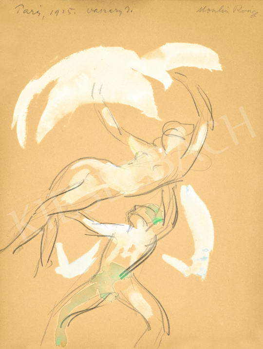  Vaszary János - Párizs, Moulin Rouge, 1925 | 81. Őszi Aukció aukció / 19 tétel