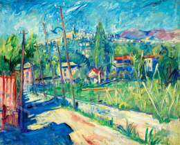  Basch Andor - Dél-francia táj (Saint-Paul-de-Vence), 1931 