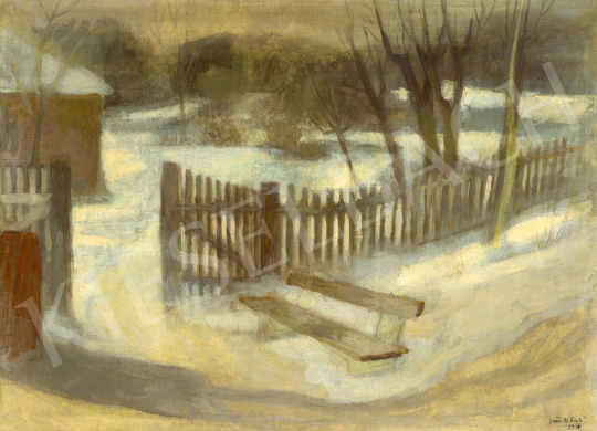 Tóth B. László - Téli udvar, 1936 | 81. Őszi Aukció aukció / 77 tétel