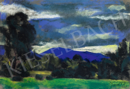  Jándi, Dávid - Bluish Nagybánya Hills, 1927 
