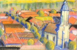  Klein, Ferenc - Nagymaros with the Danube in the Background (Nagymaros Main Street), late 1920s 