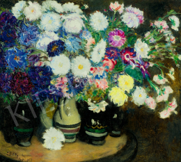  Csók István - Őszirózsás csendélet, 1923 