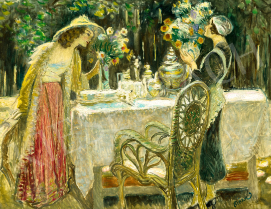 Márk, Lajos - Getting Ready for the Garden Party (Waiting for Guests), c. 1920 | 81th Autumn auction auction / 105 Lot