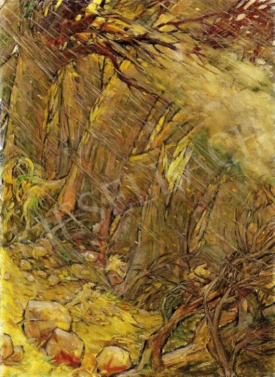 Papp Aurél - Vihar erdőben | 4. Aukció aukció / 240 tétel