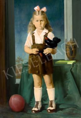  Kontuly Béla - Kislány görög vázával (Klasszicizmus), 1930-as évek közepe 
