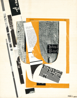  Fajó János - Cím nélkül (Papír collage), 1966 