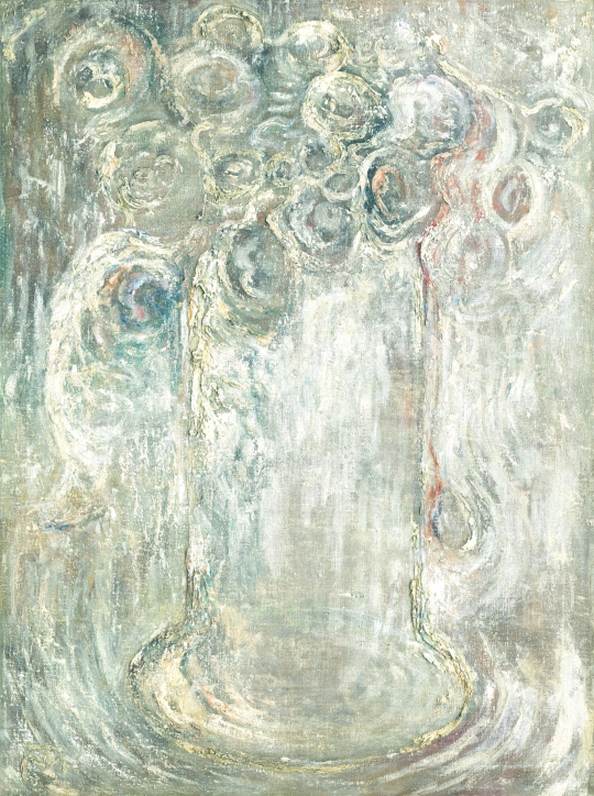  Tóth, Menyhért - White Floral Still Life  | 81th Autumn auction auction / 203 Lot
