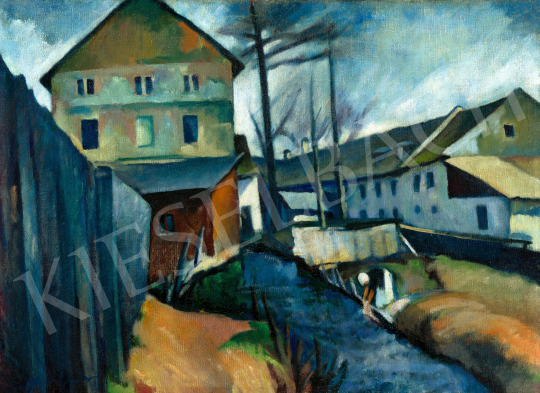 Ziffer Sándor - Malomárok Nagybányán, 1924 körül | 81. Őszi Aukció aukció / 206 tétel