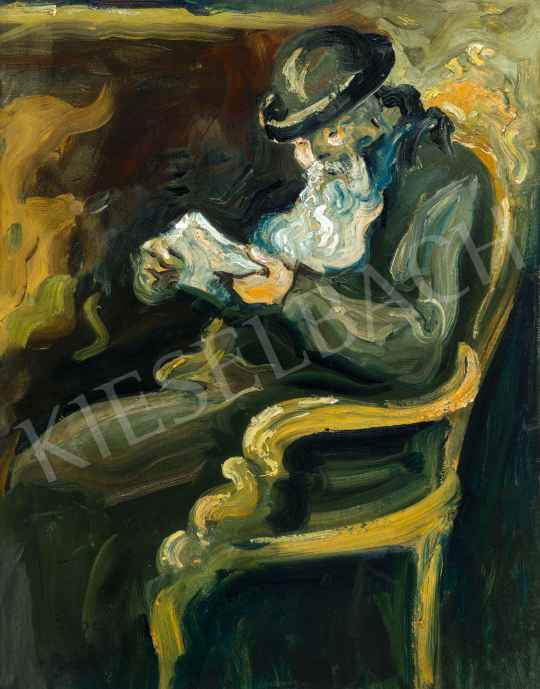  Scheiber, Hugó - Reading Rabbi, Second Half of the 1910s  | 81th Autumn auction auction / 214 Lot