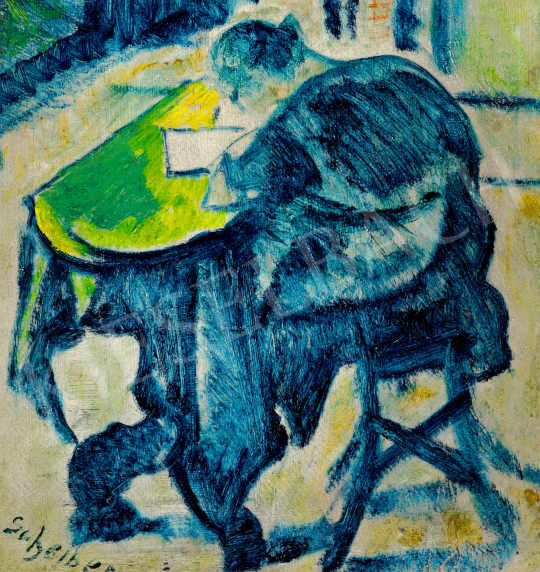  Scheiber, Hugó - Writing a Letter, c. 1922  | 81th Autumn auction auction / 216 Lot