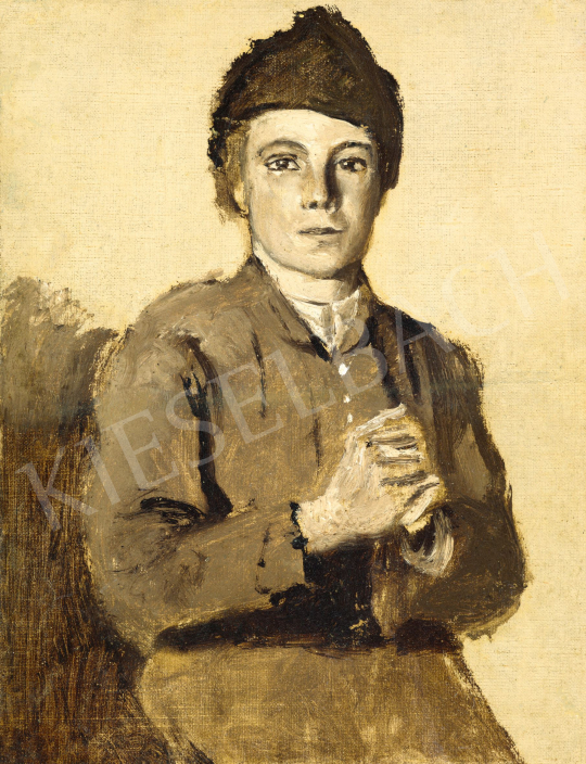  Mednyánszky, László - Young Boy, before 1900  | 81th Autumn auction auction / 228 Lot