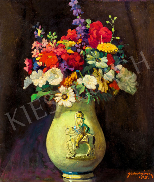  Gábor, Móric - Floral Still Life, 1925  | 81th Autumn auction auction / 240 Lot